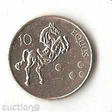 Slovenia 10 tolar 2001 with price 0.60 BGN | € 0.31