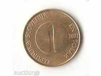 Словения  1  толар  2001 г.