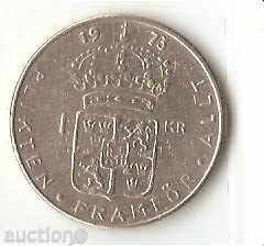 Suedia 1 Krona 1973