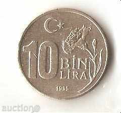 Τουρκία 10 hil.liri 1995
