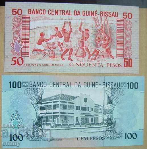 Delivery of Selling banknotes set 4 pieces Guinea-Bissau 1990