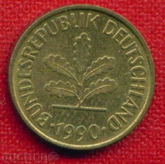 Germany 1990 - 5 Pfennig F Germany BRD - FLORA / C1048 with price 0.30 BGN | € 0.15