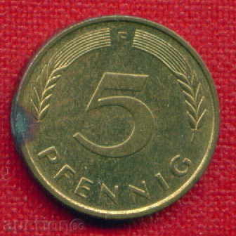 Auction  Germany 1990 - 5 Pfennig F Germany BRD - FLORA / C1048