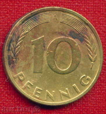DEF Germany 1991 - 10 Pfennig A Germany BRD - FLORA / C796 with price 0.30 BGN | € 0.15