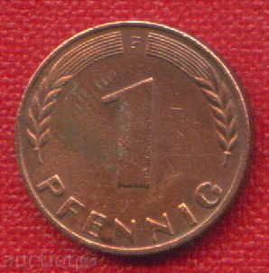 Auction GEF Germany 1950 - 1 Pfennig F Germany BRD - FLORA / C 818 Auction GEF Germany 1950 - 1 Pfennig F Germany BRD - FLORA / C 818