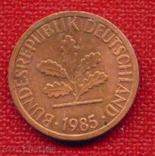 ГФР  Германия 1985 - 1 Пфениг F Germany BRD - FLORA / C1014 с цена € 0.15 | 0.29 лв.