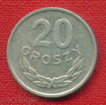 Poland 1965 - 20 groshes / GROSZY Poland / C 1025 with price 0.50 BGN | € 0.26 Poland 1965 - 20 groshes / GROSZY Poland / C 1025 with price 0.50 BGN | € 0.26