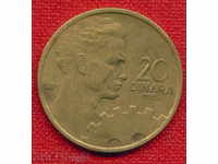 Yugoslavia 1955 - 20 dinars / DINARA Yugoslavia / C 779