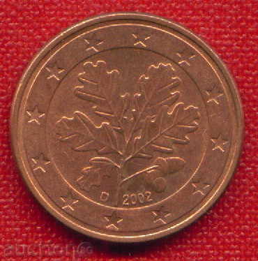 Германия 2002 - 5 евро цента ( D ) / euro CENT Germany /E 12