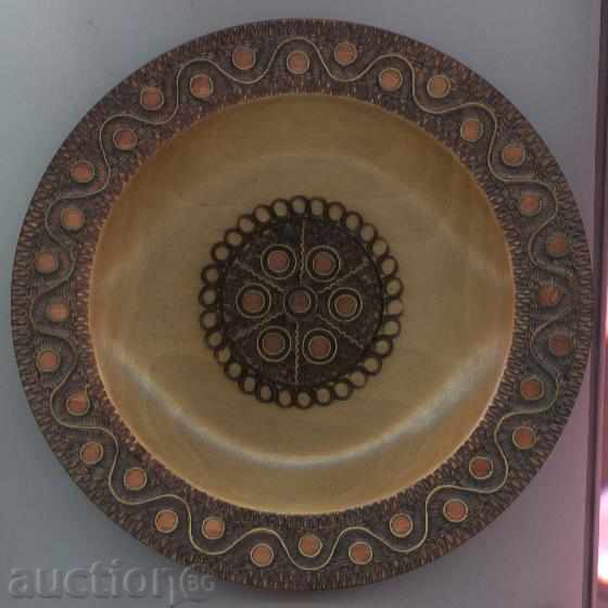 PLATE, lemn, decorativ, unic, POLONIA cu preț 25.00 BGN | € 12.78
