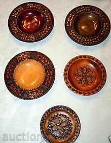 Licitație PLATE, lemn, decorativ, unic, POLONIA