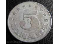 IUGOSLAVIA-5-dinara 1953