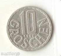 Австрия  10  гроша  1966 г.
