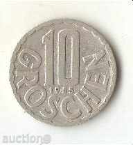 Австрия  10  гроша  1955 г.