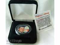 Monedă SUA America-Președintele Reagan 2003 + certificat + cutie