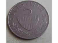 Austria-5 Shilling 1989