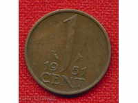 Netherlands 1951 - 1 cent / CENT Netherlands / C 1466