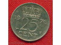 The Netherlands 1976 - 25 cents / CENT Netherlands / C 1343