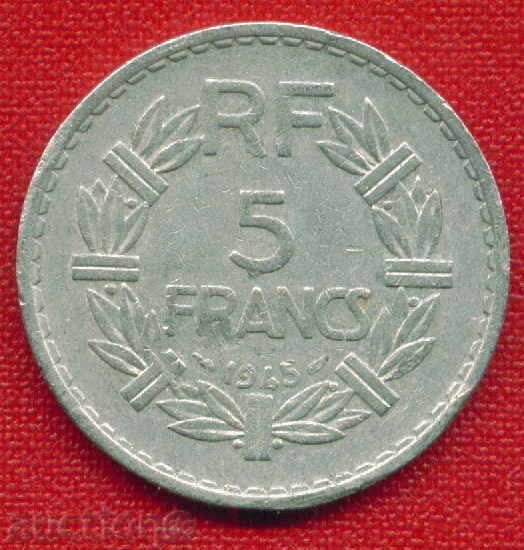 Франция 1945 - 5 франка / FRANCS  France / C 1207