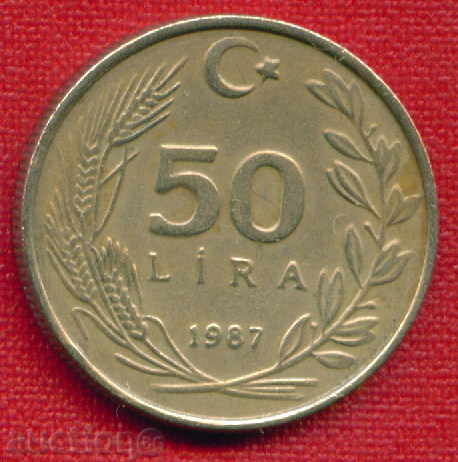 Турция 1987 - 50 лири / LIRA Turkey  / C 1264