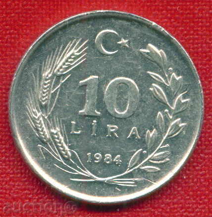 Auction  Turkey 1984 - 10 pounds / LIRA Turkey / C 1251