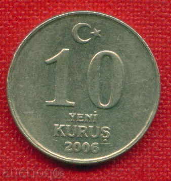 Турция 2006 - 10 куруш / KURUS Turkey / C 1171