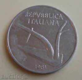 Italia- 10 liras -1981g.