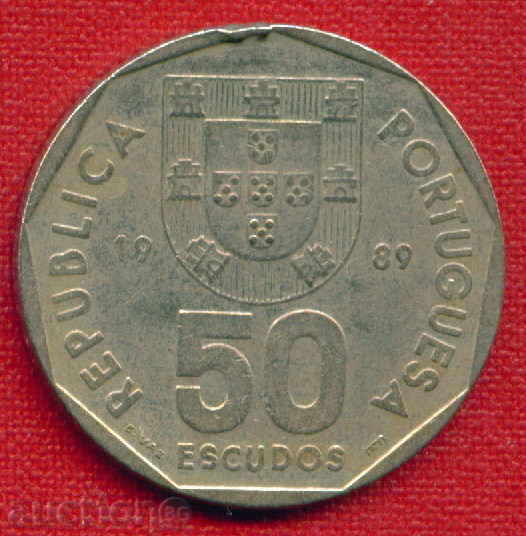 Auction Portugal 1989 - 50 Eskido / Portugal TRANSPORT / C 1240 Auction Portugal 1989 - 50 Eskido / Portugal TRANSPORT / C 1240