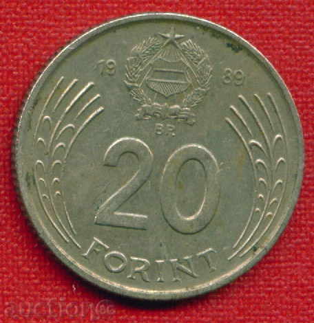 Hungary 1989 - 20 Forint / FORINT Hungary FM / C 1609