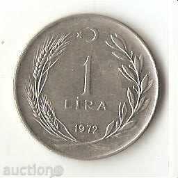 Турция  1  лира  1972 г.