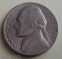 USA - 5 cents -1980.