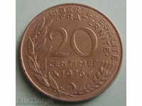 Franța 20 centime-1976.