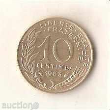+ Γαλλία 10 centimes 1983