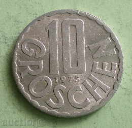 Австрия-10 гроша 1975г.