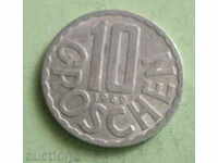 Австрия-10 гроша 1969г.