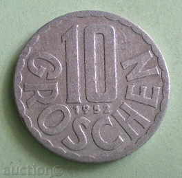 Австрия-10 гроша 1952г.