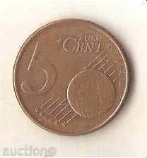 Grecia 5 cenți 2002
