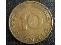 Германия-10 pfennig 1971j