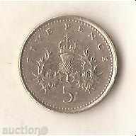 + Great Britain 5 pence 1996