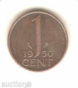 + Țările de Jos 1 cent 1950