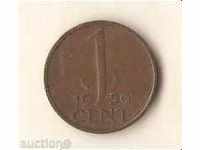 Холандия  1  цент  1956 г.