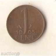 Холандия  1  цент  1963 г.