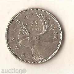 +Канада  25  цента  1982 г.
