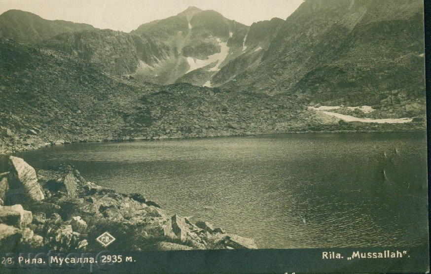 РИЛА планина ПАСКОВ № 28 / 1929 г. - МУСАЛА 2935 м. / M310