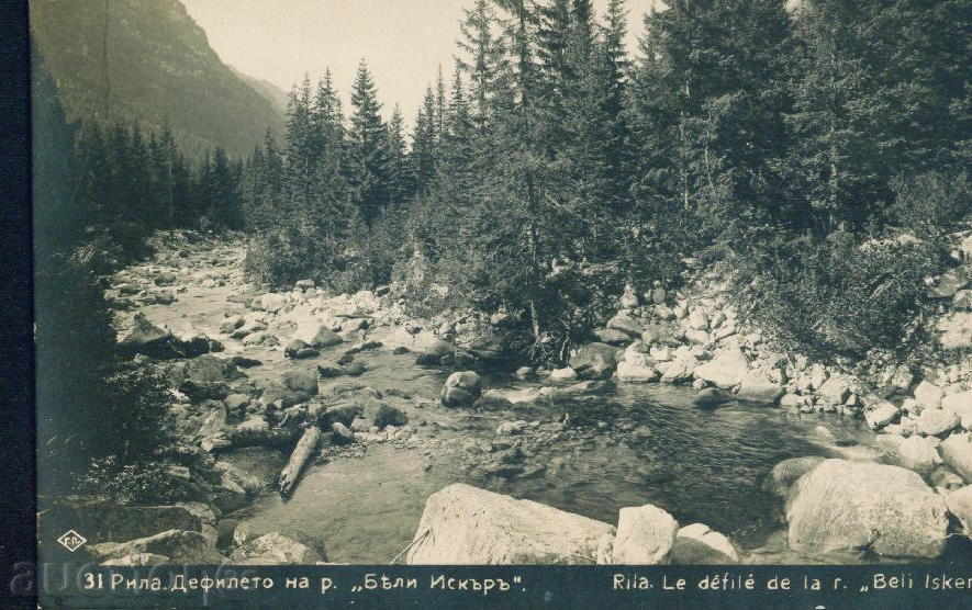 Rila mountain PASKOV № 31/1929 - river BELI ISKAR / M313