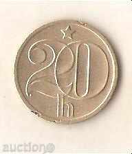 Чехословакия  20  халера  1972 г.
