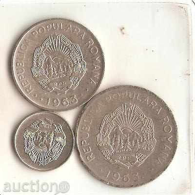 + Romania Lot 3 and 1 Leu and 5 Baths 1963 with price 1.40 BGN | € 0.72