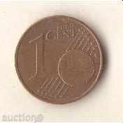 Austria 1 euro cent 2002