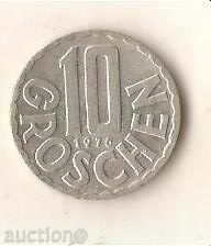 Австрия  10  гроша  1976 г.