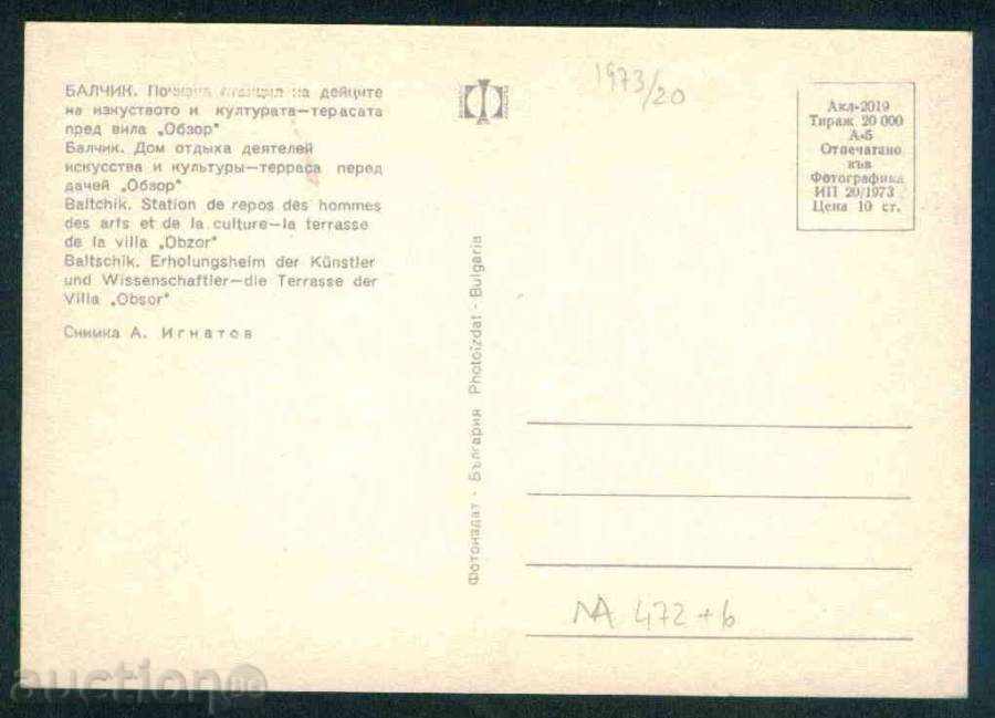 Auction BALCHIK - Photo exhibition Akl-2019 // 20 / 1973г. reg. DOBRICH / M472 Auction BALCHIK - Photo exhibition Akl-2019 // 20 / 1973г. reg. DOBRICH / M472